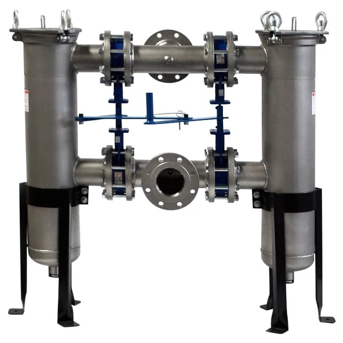 D8-30-2P-2B-150-6S-BS-PB-DP Duplex Bag Filter Housing