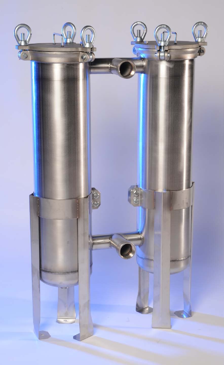 88-30-2P-2B-150-AL-BS-PB-DP Duplex Bag Filter Housing