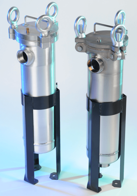 4-12-1P-2-300-AL-BS-PB-DP Single Bag Filter Housing